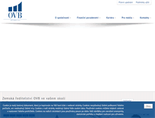 Tablet Screenshot of ovb.cz
